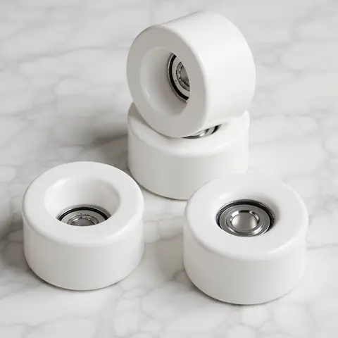 4Pcs Finger Skateboard Wheels Bright Vibrant Colors Easy Replacement Functional Aesthetic Upgrade for Mini Skateboard Collectors