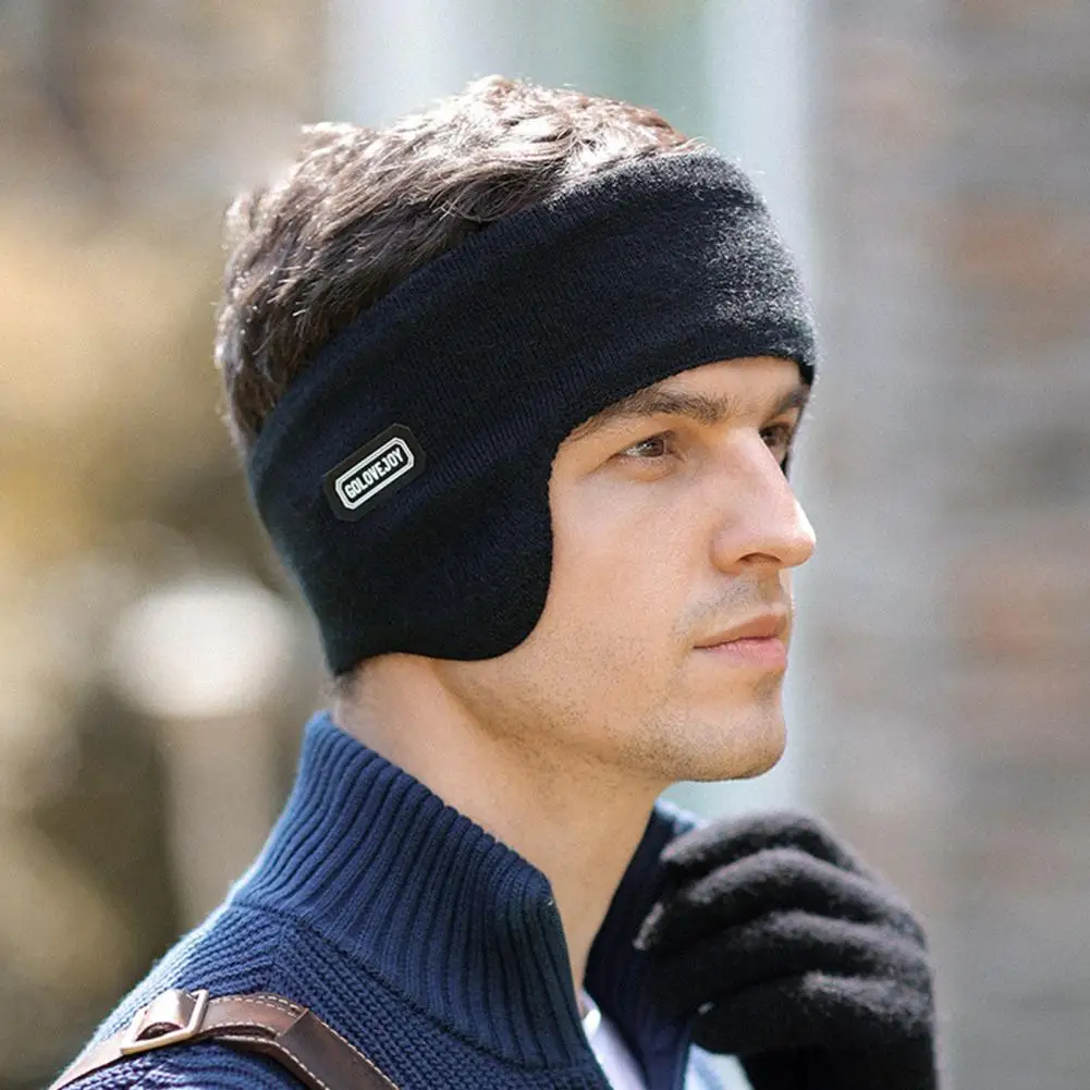 

Fleece Headband Ear Muff Winter Men's Padded And Thickened Ear Warmers To Prevent Cold And Wind Warm Ear Muffs Warm Sweatband