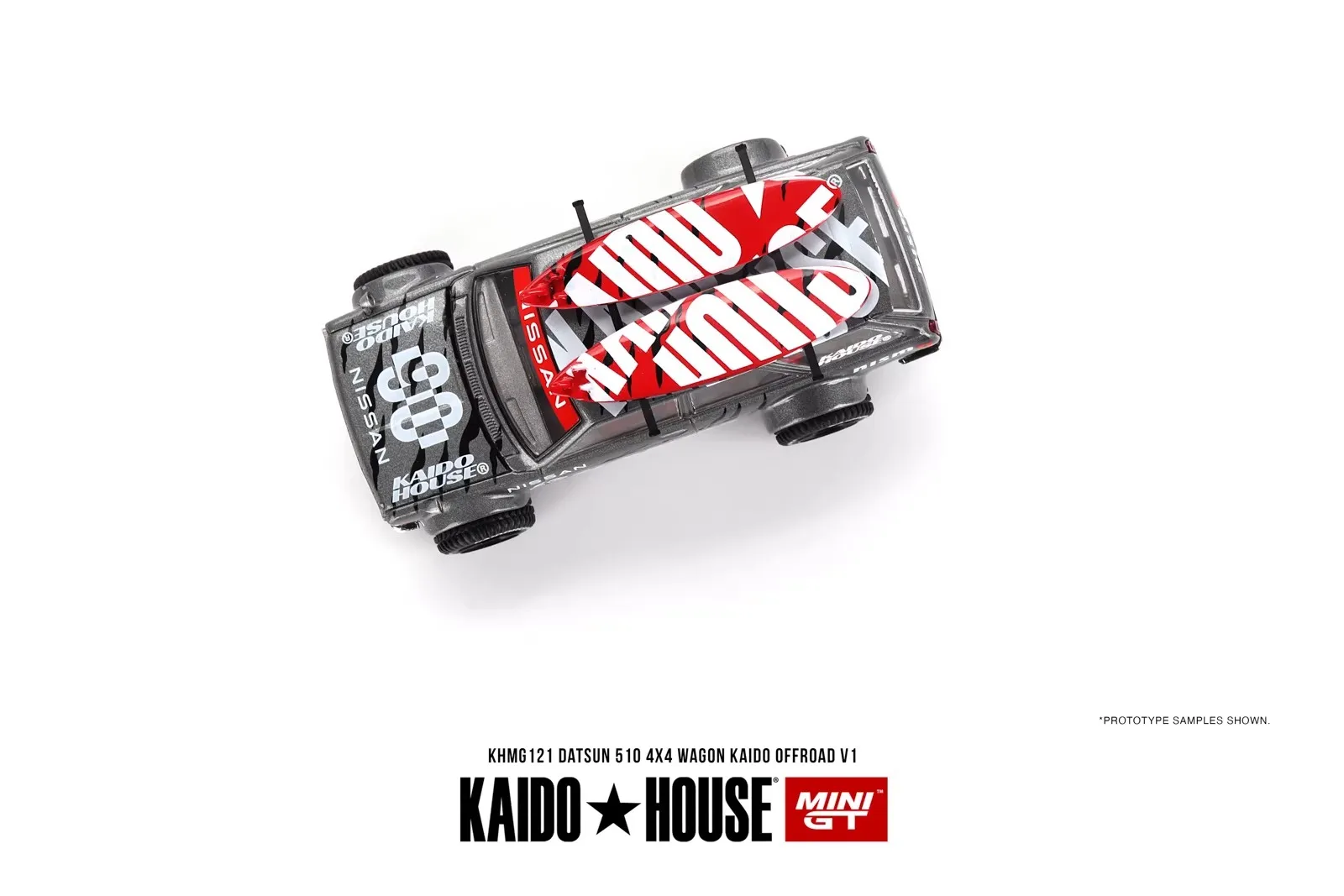 

Коллекционная модель автомобиля Kaido House+MINIGT TSM 1:64 Datsun 510 4x4, сувенир, подарок
