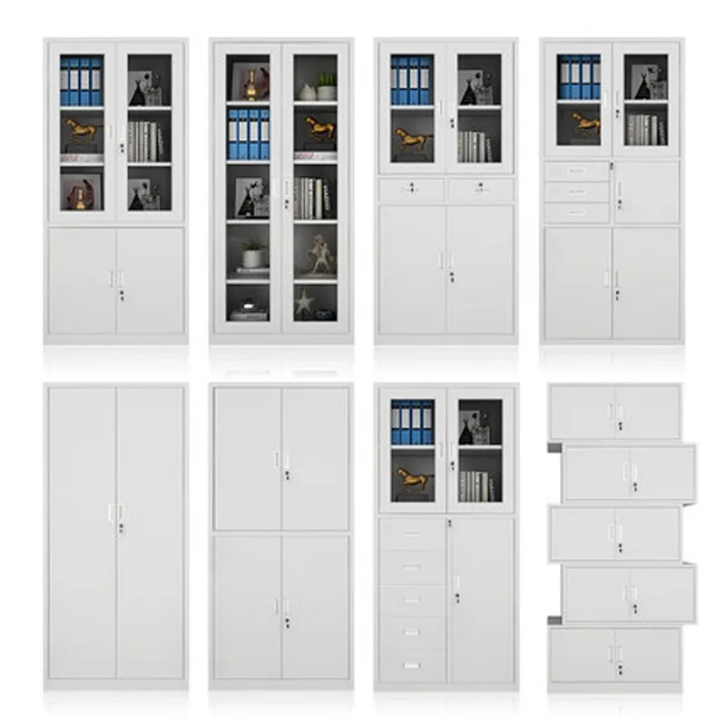 Steel Office Filing Cabinet, Metal Drawer Storage Cabinet for Financial Vouchers and Documents