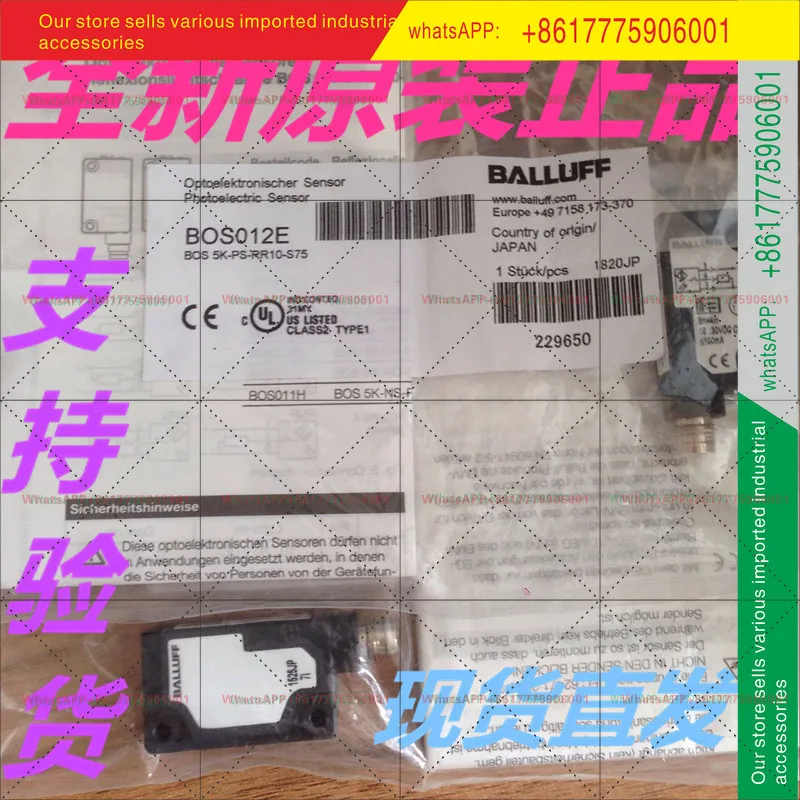 BOS012E BOS 5K-PS-RR10-S75 Balluff Diffuse Reflection Photoelectric Switch DC 3 Wire PNP