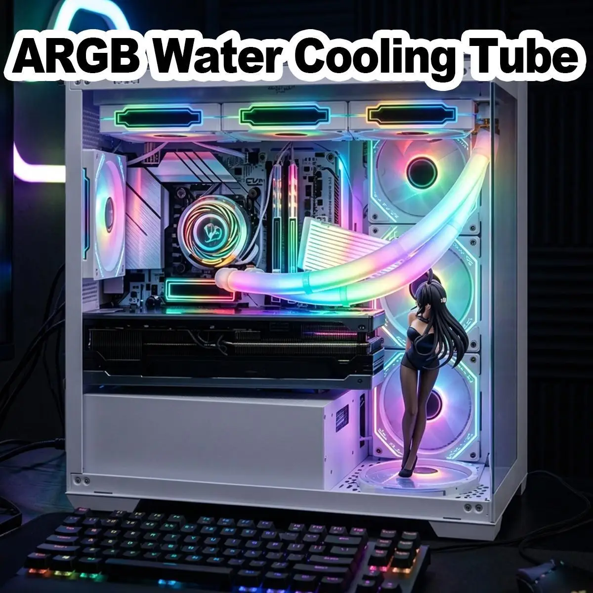 argb水冷ネオンチューブ-3pinクーラーチューブライト-シリコンチューブ-ledストリップ用-ゲームルーム装飾-ledアンビエントストリップ-ギフト-pc改造用