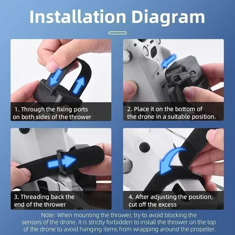 Universele Airdrop Release Payload Delivery System voor DJI Mini 4/3 Pro Air 3S Mavic 3 Air 2S Mavic Air 2 Drone Accessoires