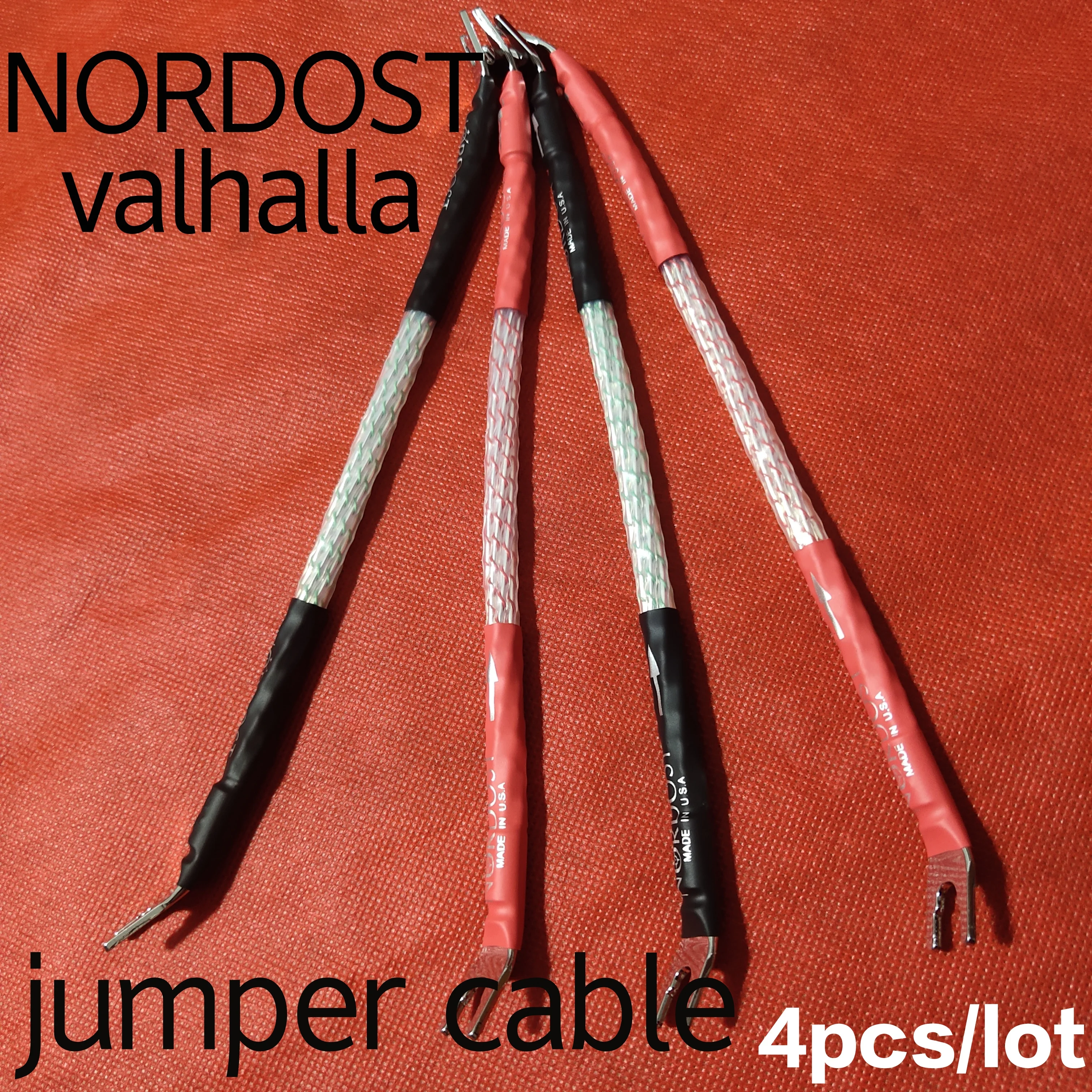 Nordost Valhalla altoparlante audiofilo Jumper Link 7-core placcato nastro per altoparlanti cavo a ponte cablaggio corto 4 pz/lotto