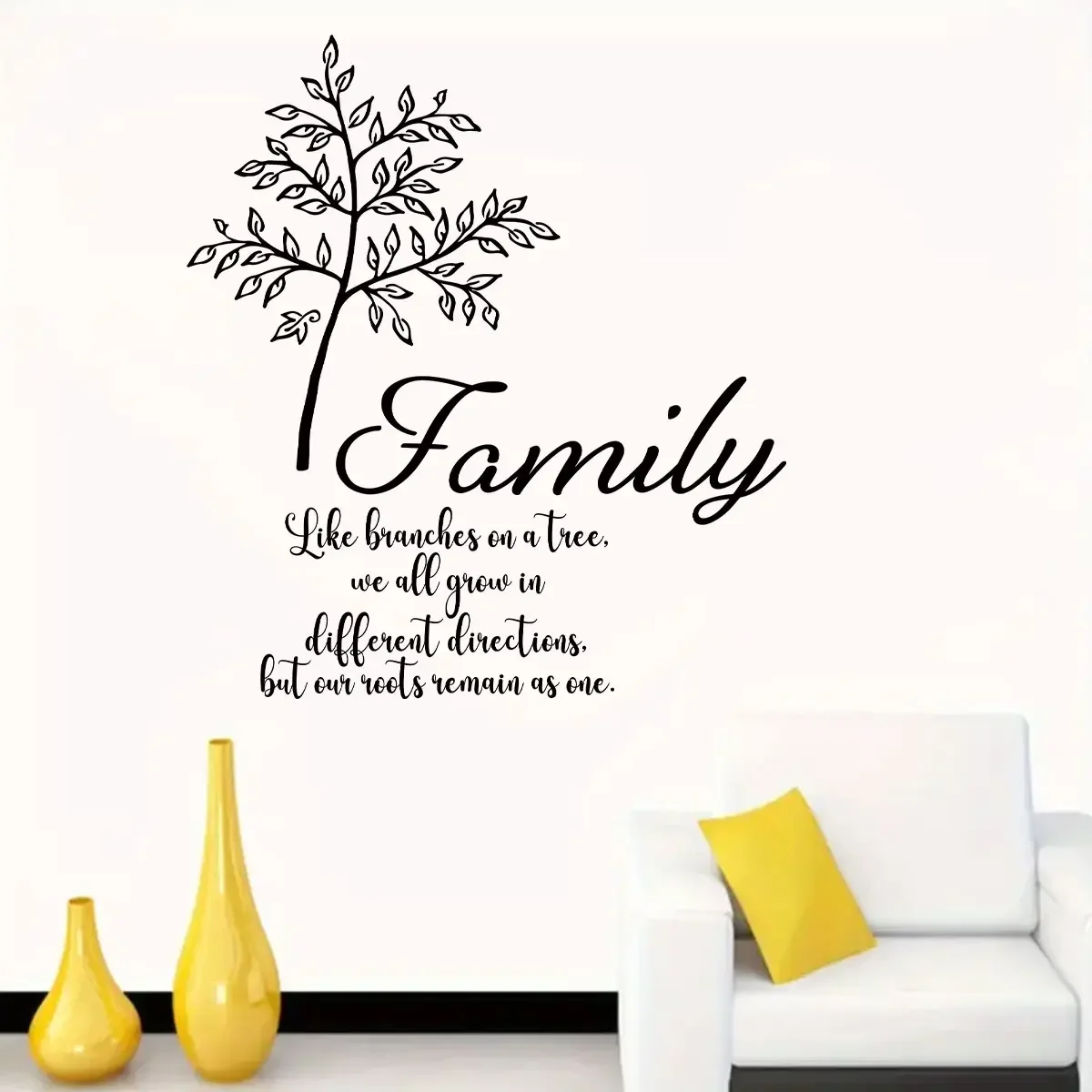 1Pc Branches Depict Inspirational Spirit Quotes Text Wall Stickers for Bedroom Decoration Kids Study Room Wall Decals Home Decor