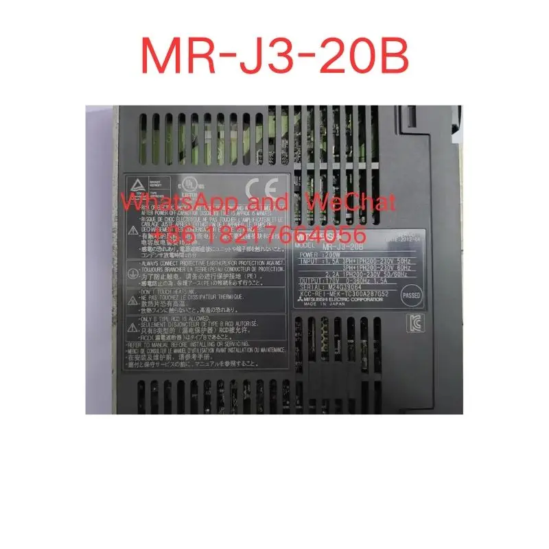 Used  MR-J3-20B  Servo  Drive in  good  working  condition  fast  shipping