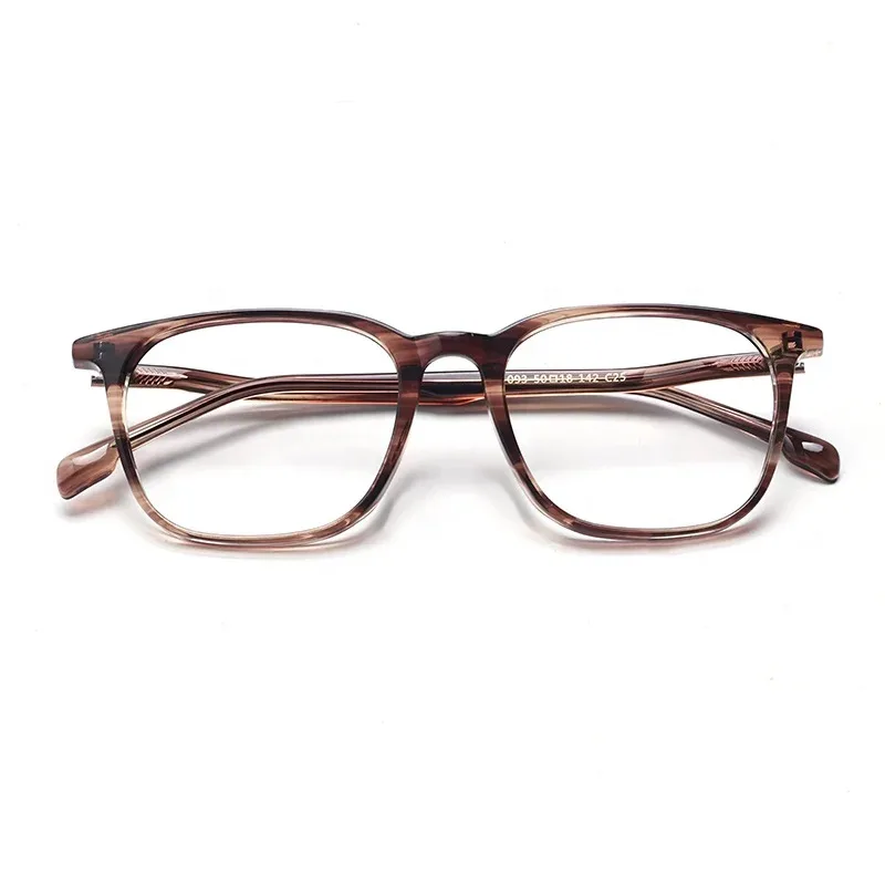 South Asia Trendy Ultra Light Acetate Glasses Frame Retro Round New Style Business 093 Prescription Myopia Lenses Customizable