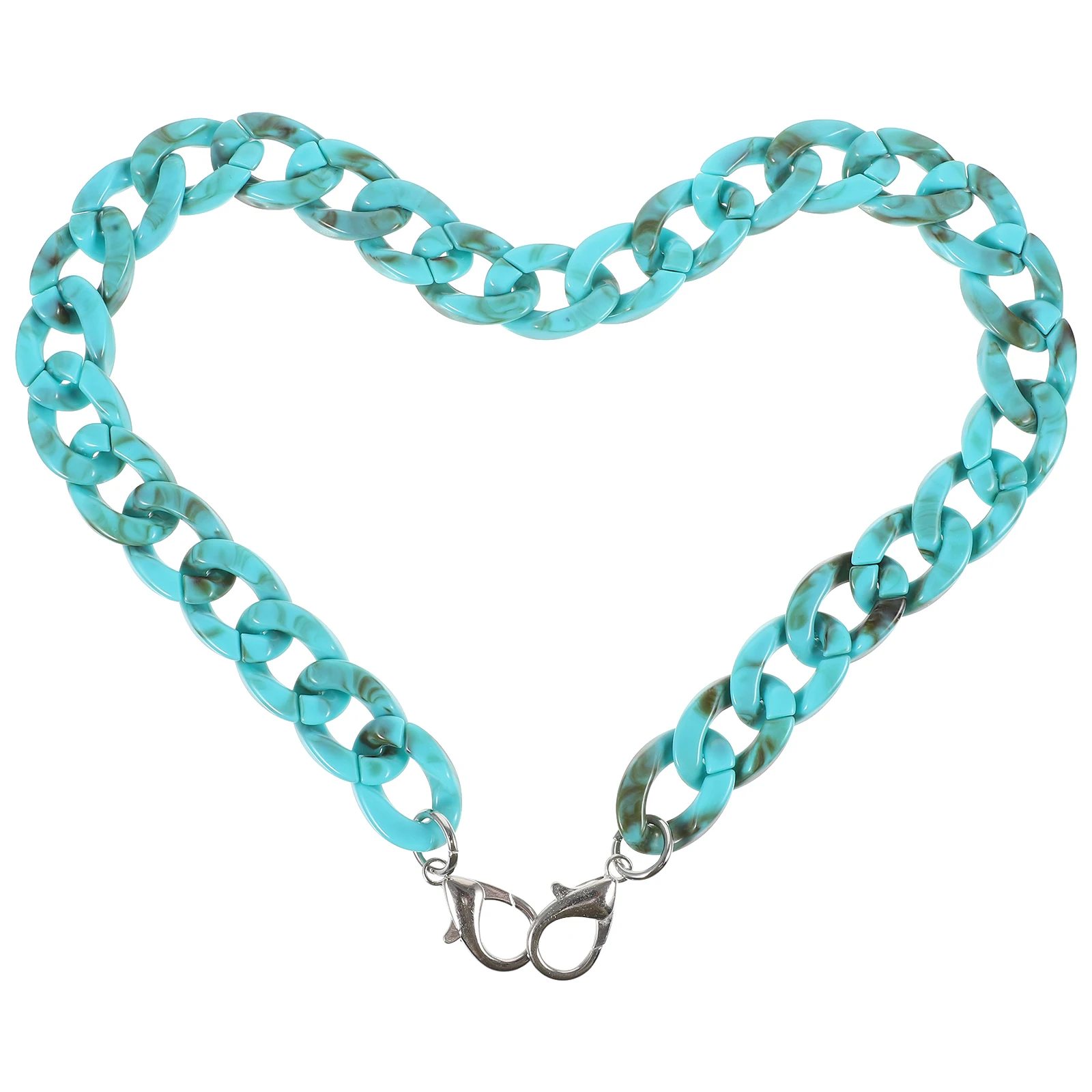 60 سنتيمتر هيكل السمكة الكبيرة الراتنج سلسلة حقيبة حزام استبدال الثقيلة حقيبة يد قلادة سلسلة الزخرفية للأعمال الزفاف المسائية #2