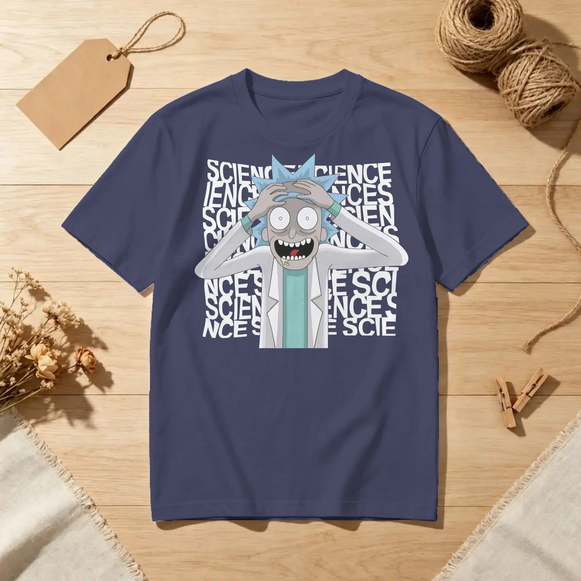 Men Women Genius R-Rick and M-Morty T Shirts  Pure Cotton Tops Novelty Short Sleeve Crew Neck Tees Printed T-Shirt