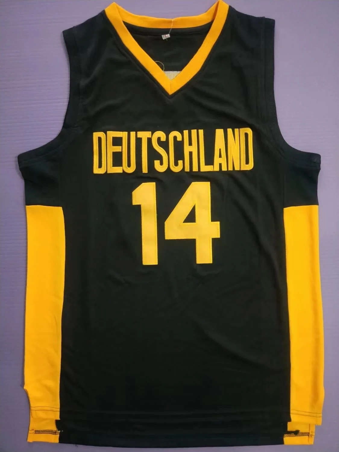 DEUTSCHLAND 14 NOWITZ jersey Embroidery sewing Outdoor sportswear Hip-hop culture Black new