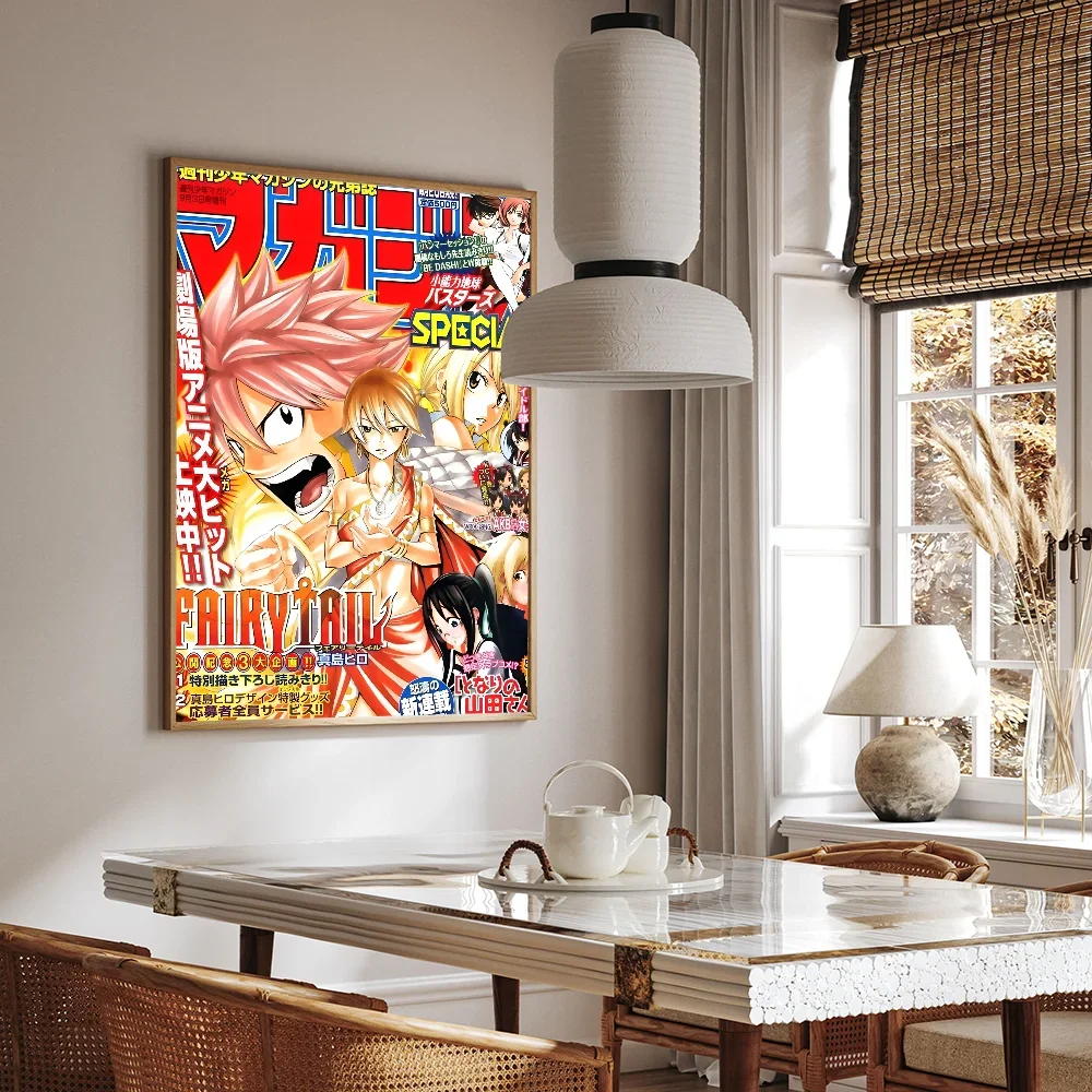 ملصق فيلم خيالي أنيمي ياباني ، ملصق ورق كرافت كلاسيكي ، لوحة جمالية فنية جدارية ، شريط ذيل غرفة DIY ومقهى ، 1 * #3