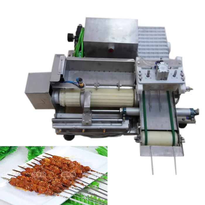 Automatic Barbecue Meat / Vegetable Skewer Machine