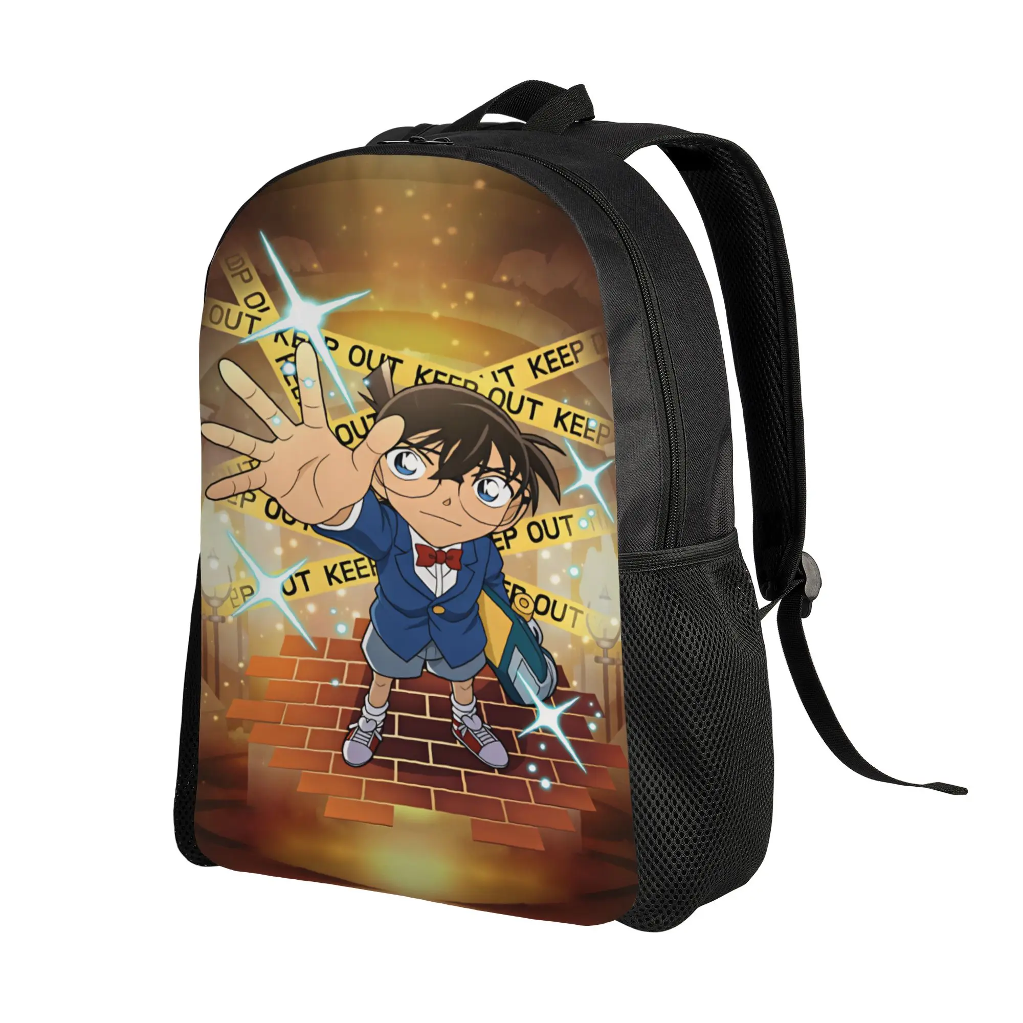 Detectives Conans Backpack  College Backpacks Female Colorful Print School Bags Fun Rucksack