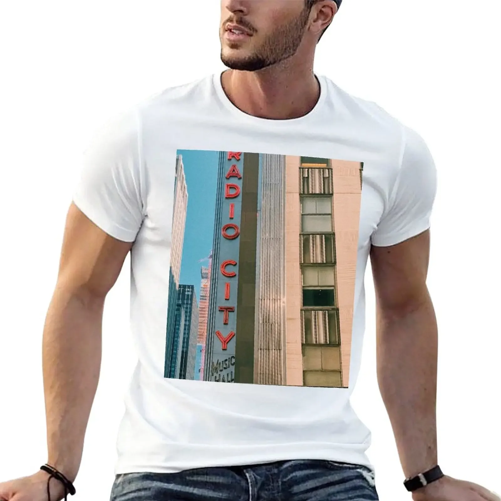 

Radio City Music Hall NYC Vintage Look T-Shirt tops quick drying for a boy quick-drying funny t shirts for men