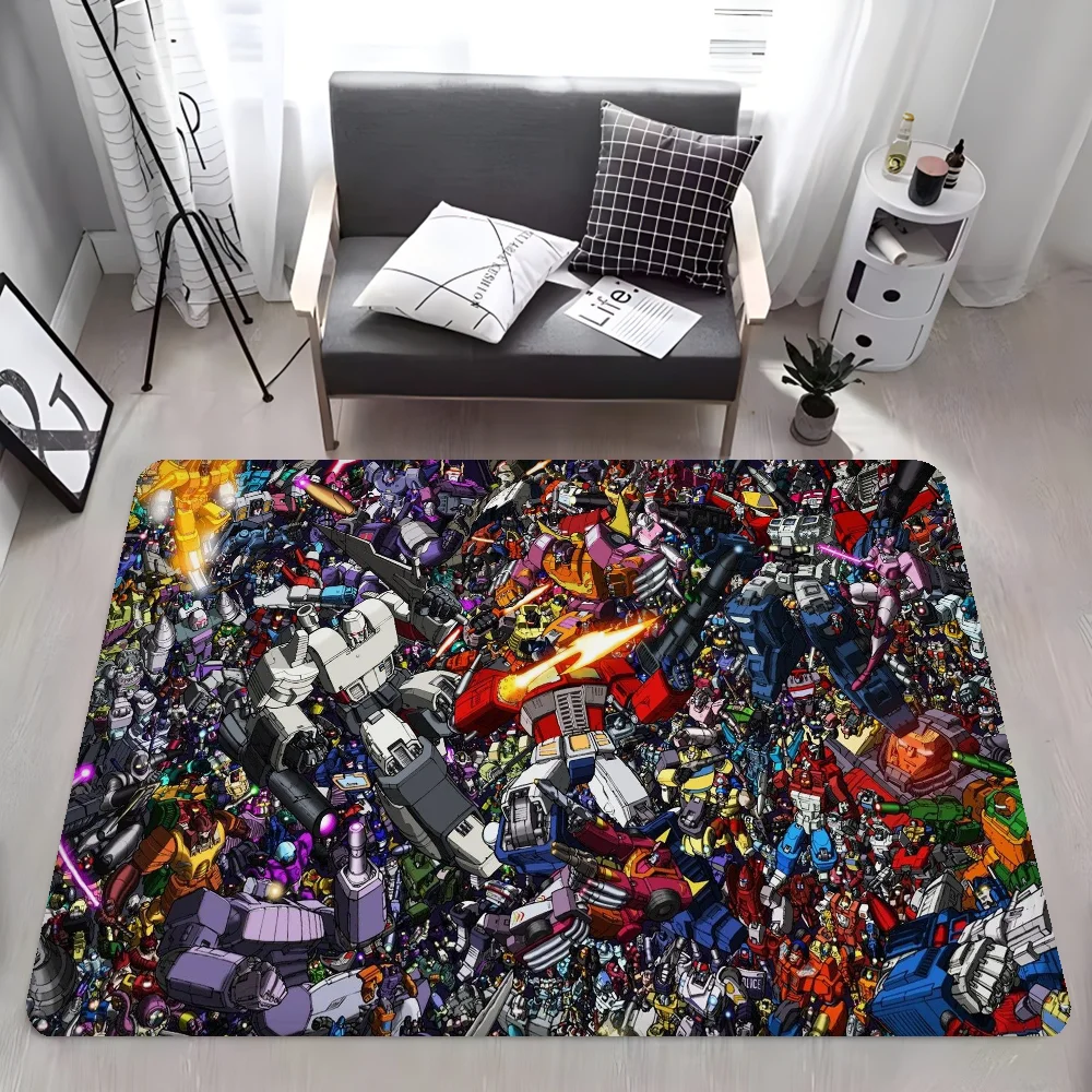 Cartoon T-Transformers Autobots Bathroom Mat Anti-slip Absorb Water Long Strip Cushion Bedroon Mat Welcome Doormat