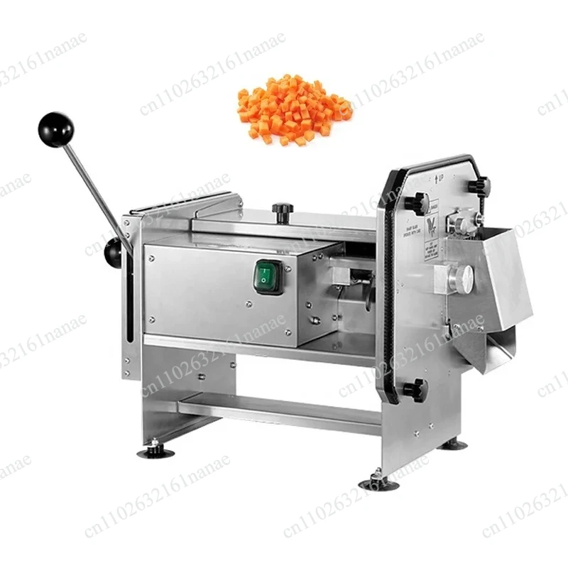 225kg/h Manual & Electric Vegetable Fruit Dicing Machine, 6-12mm Cube Cutter for Potato Carrot
