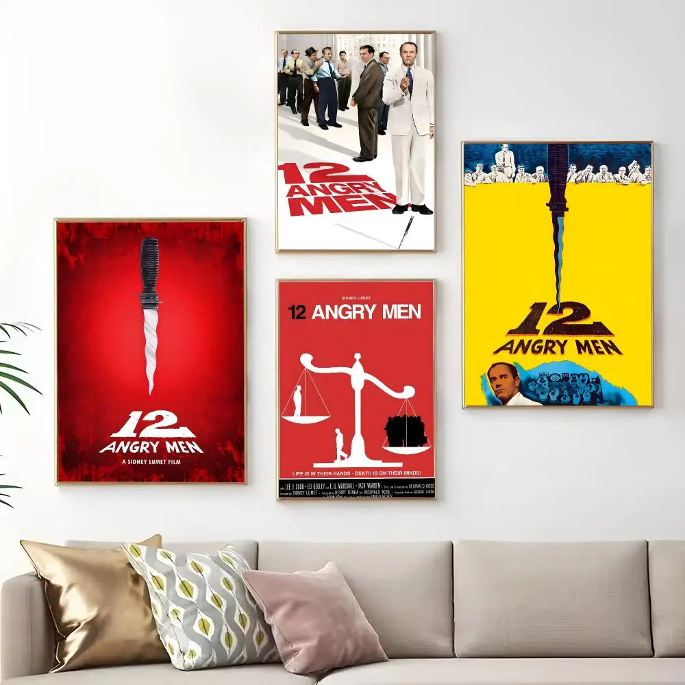 Film 12 Angry Men Painting Calligraphy Print Canvas Art Pictures Home For Living Room Modern Decor Room Home Decor
