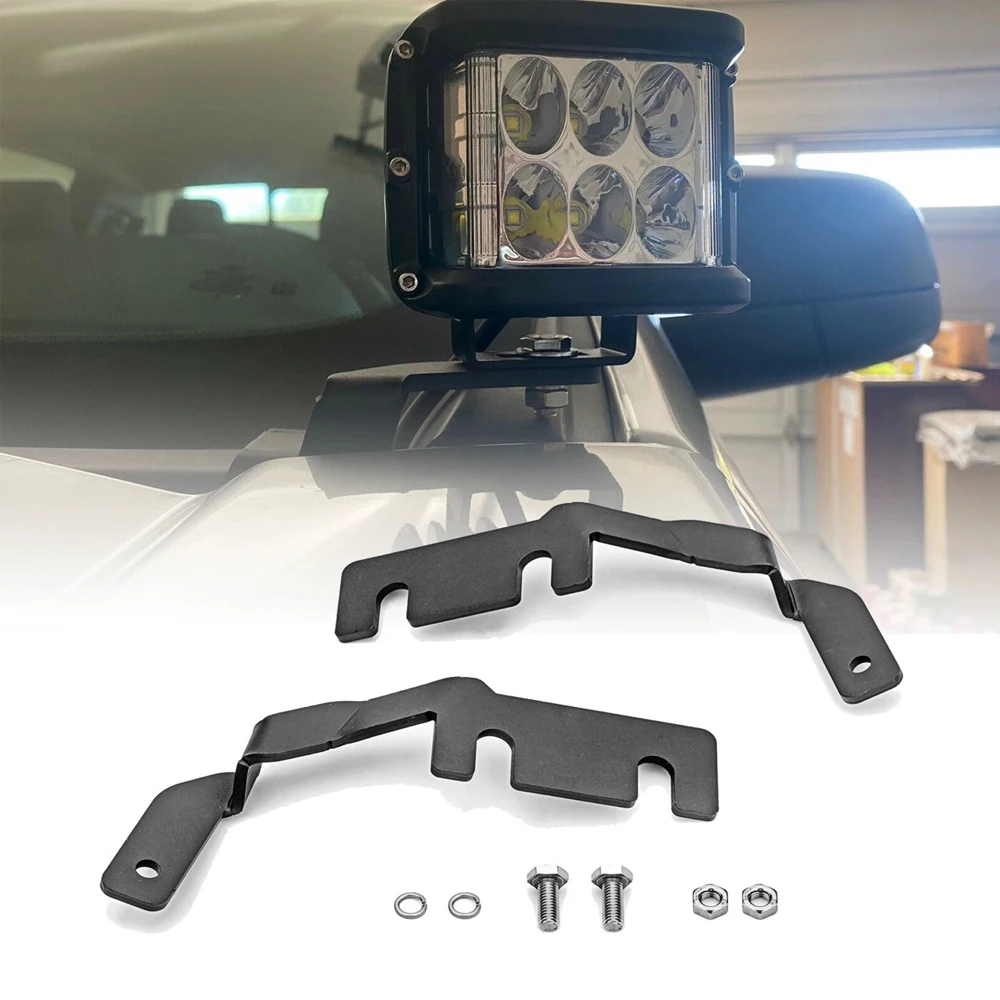 

Кронштейны для крепления светодиодных рабочих фар на верхнюю часть капота Ford Ranger 2019-2022, держатели для светодиодных фар-катафотов и противотуманных фар для бездорожья