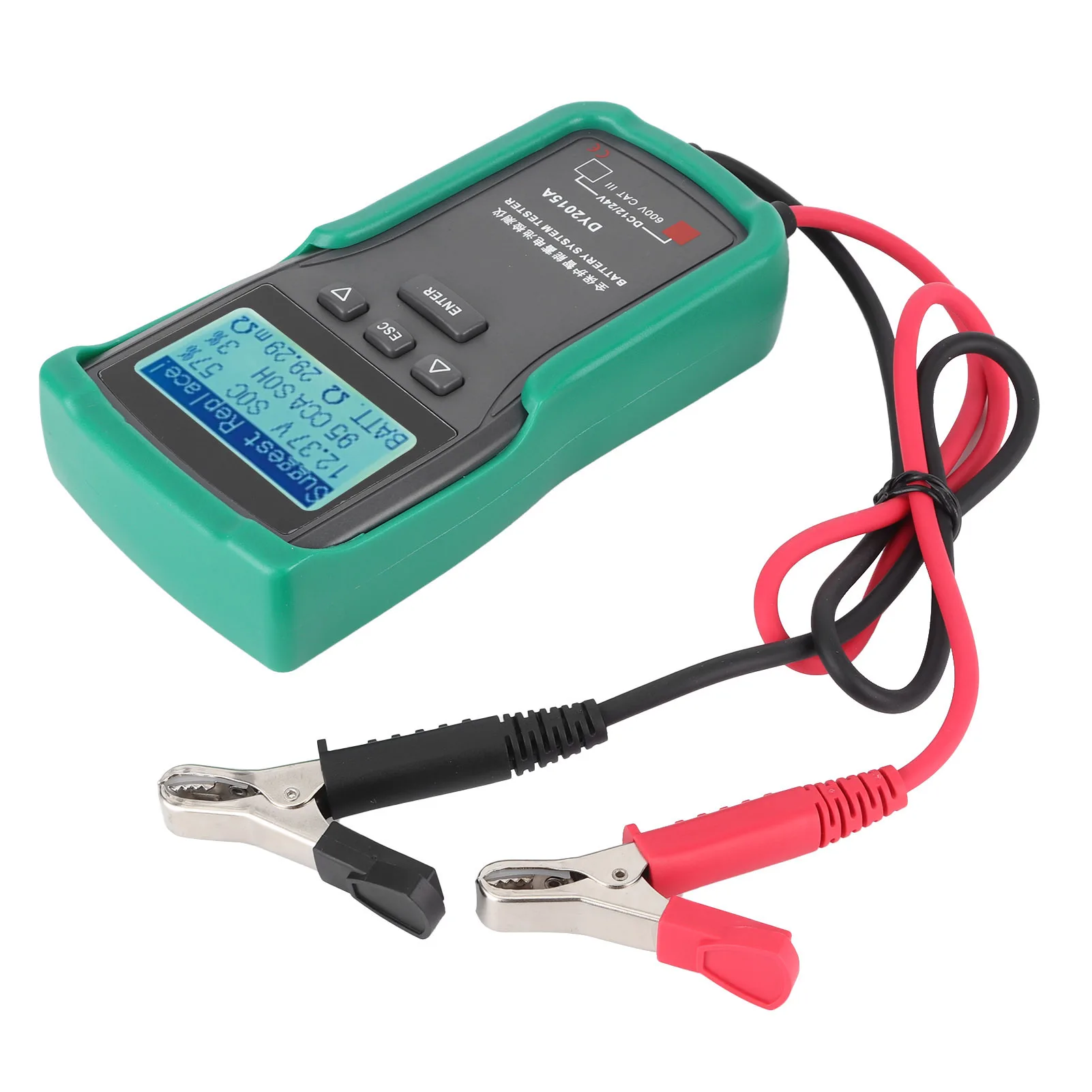 1 Piece DY2015A Automotive Battery Tester For 12V 24V CCA Analyzer Load Voltage Internal Resistance Tool