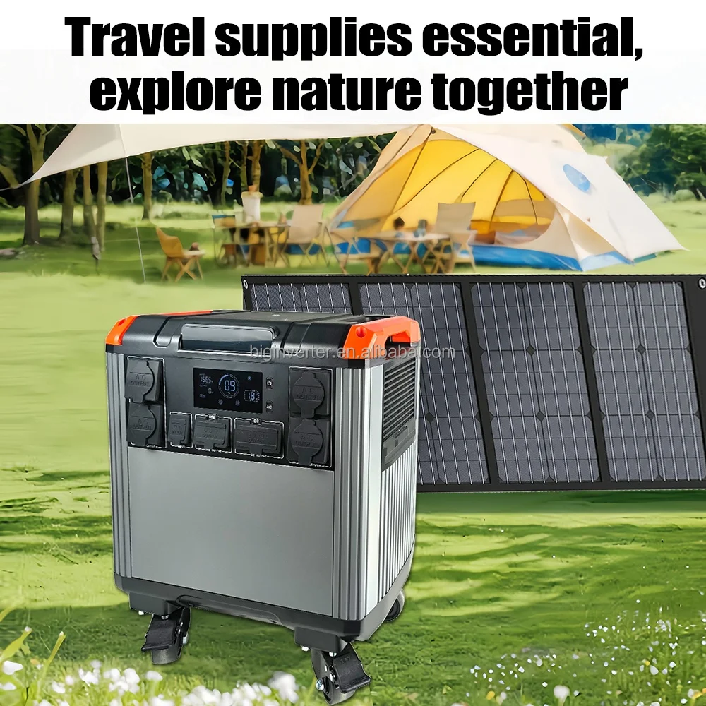 4000W 4032Wh Portable Power Station High Capacity 650W Charging Solar Generator With Multiple AC Outlets for Home Power Supply