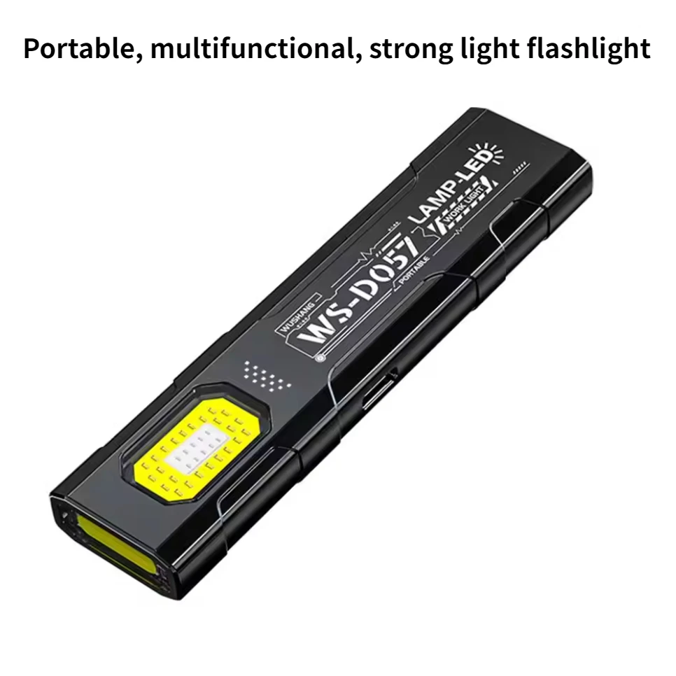 

1 шт. светодиодный брелок-фонарик USB C перезаряжаемый 600Lm портативный мини-фонарик карманный фонарь прожектор рабочий свет с магнитом