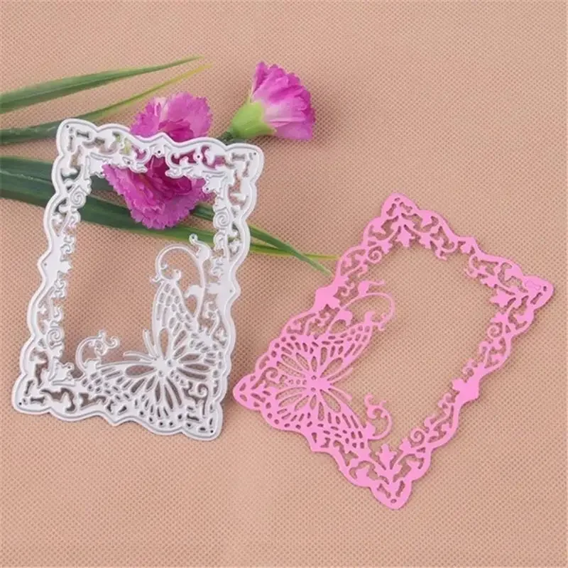 Metal Butterfly Frame Cutting Dies Stencil Scrapbooking Card Embossing Craft DIY