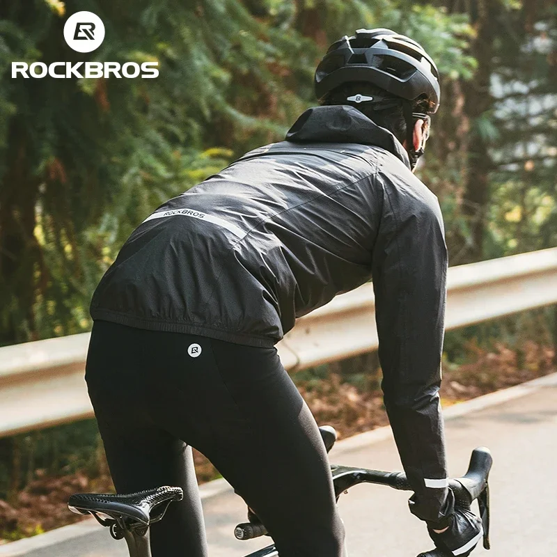 ROCKBROS Raincoat Men's Cycling Clothing Waterproof Bike Jacket Women Bicycle Clothes Motorcycle Rain Coat Sports Windbreaker