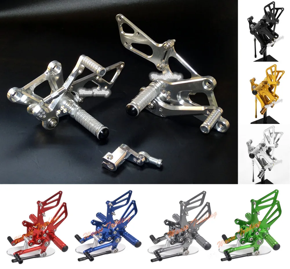 

waase CNC Adjustable Rider Rear Sets Rearset Footrest Foot Rest Pegs For Honda CBR250R CBR 250R MC41 2011 2012 2013