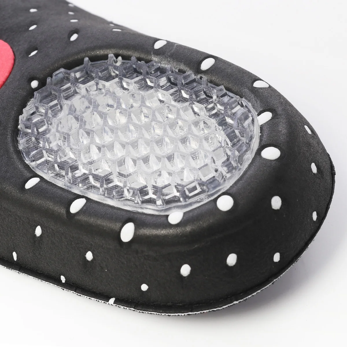 Black And White Orthopedic Massage Support Silicon Gel Insole Size is About 28.5 * 9.2cm