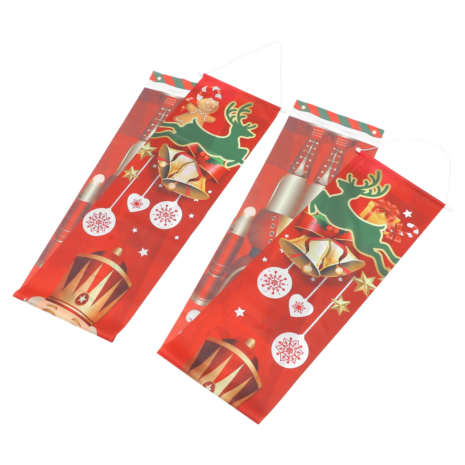 

Christmas Door Curtain Decor Nutcracker Themed Reusable Banner For Porch Xmas Decoration Party Couplets Ornament Hanging