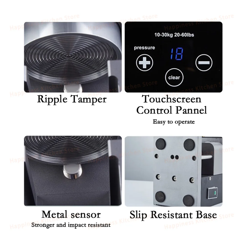 Commercial Electric Coffee Tamper 58mm Ripple Tamper Base Spinning Automatic Tamper For Espresso 110V-240V