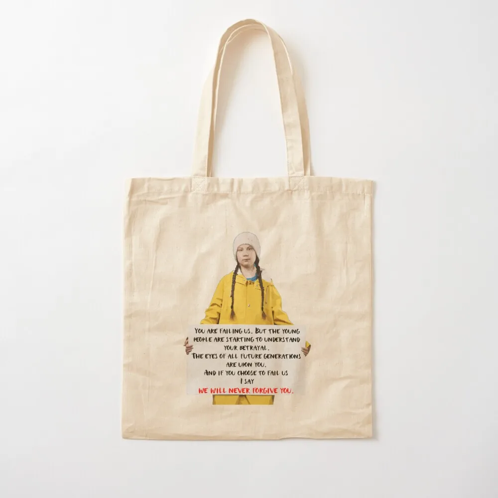Greta Thunberg Tote Bag custom bags ecological bags tote bag men bags luxury women