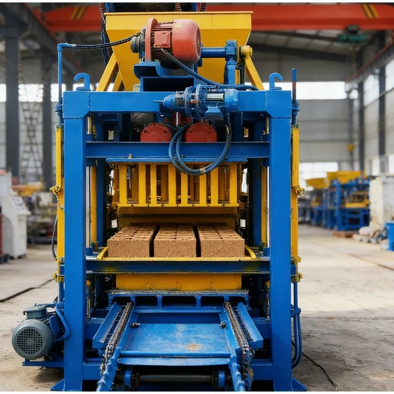 Customized QT4-25 Semi Automatic Brick Machine – Hydraulic Block Maker