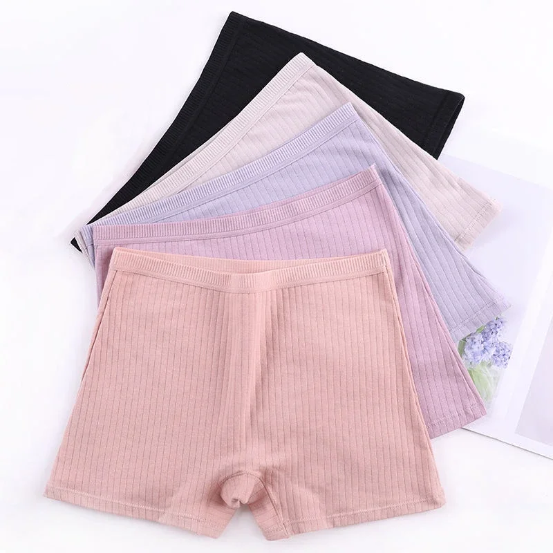 Nuevo sin costuras pantalones cortos Mujer Boyshort Sexy Mujer Pantalones de seguridad acogedor corto Sous traje ropa interior de Damas algodón