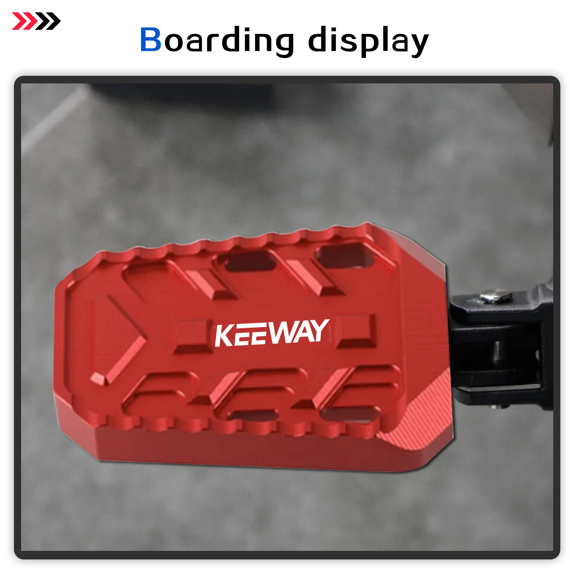 Motorcycle V Cruise 125 Accessories For Keeway V Cruise 125 Billet Wide Foot Pegs Pedals Footrest Enlarge Footpeg V Cruise125