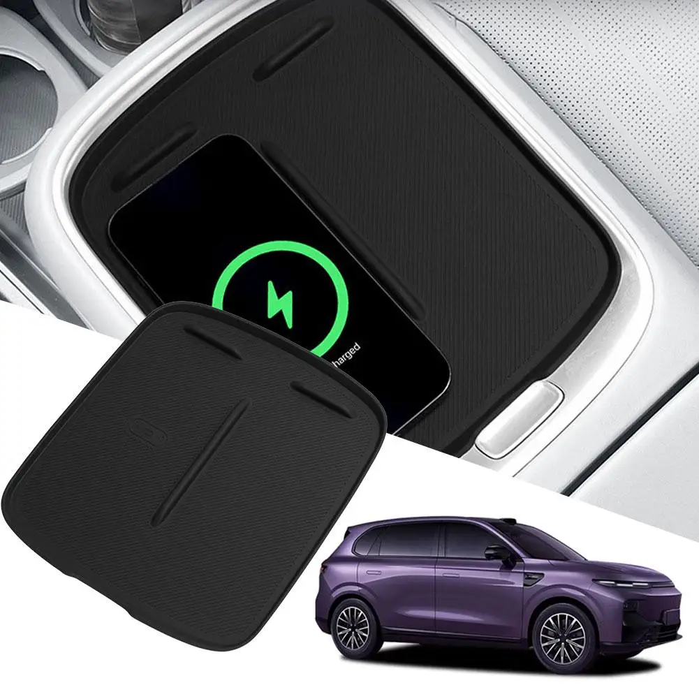 

For Leapmotor B10 2025~2026 Wireless Charging Pad Silicone Anti-Slip Mats Car Interior Anti Dirt Pad Accessiories For Leapmotor