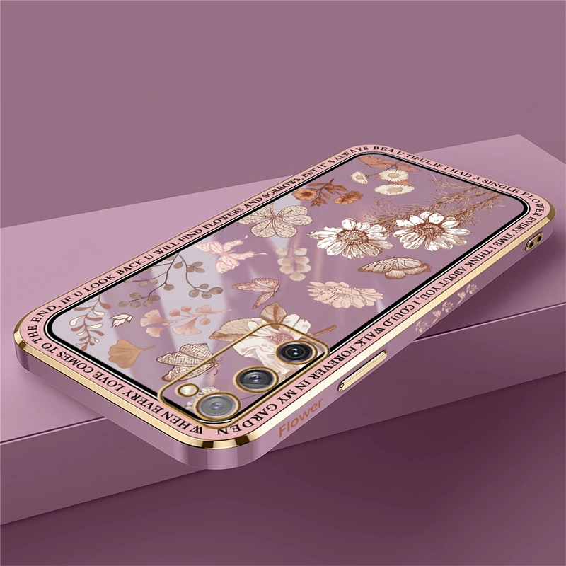 S20 FE Plants Flower Phone Case For Samsung Galaxy S23 Ultra S22 S21 Plus S20 fe S10 NOTE 20 10 8 9 Pattern Silicone Soft Cover