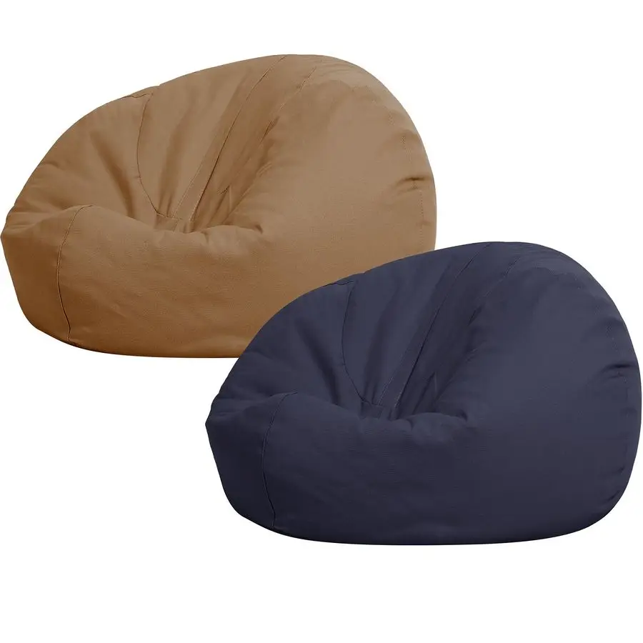 

2 Pcs Stuffed Animal Storage Bean Bag Chair Cover for Kids Adults no Filler Large Stuffable Zipper Beanbag Cover for Organizing