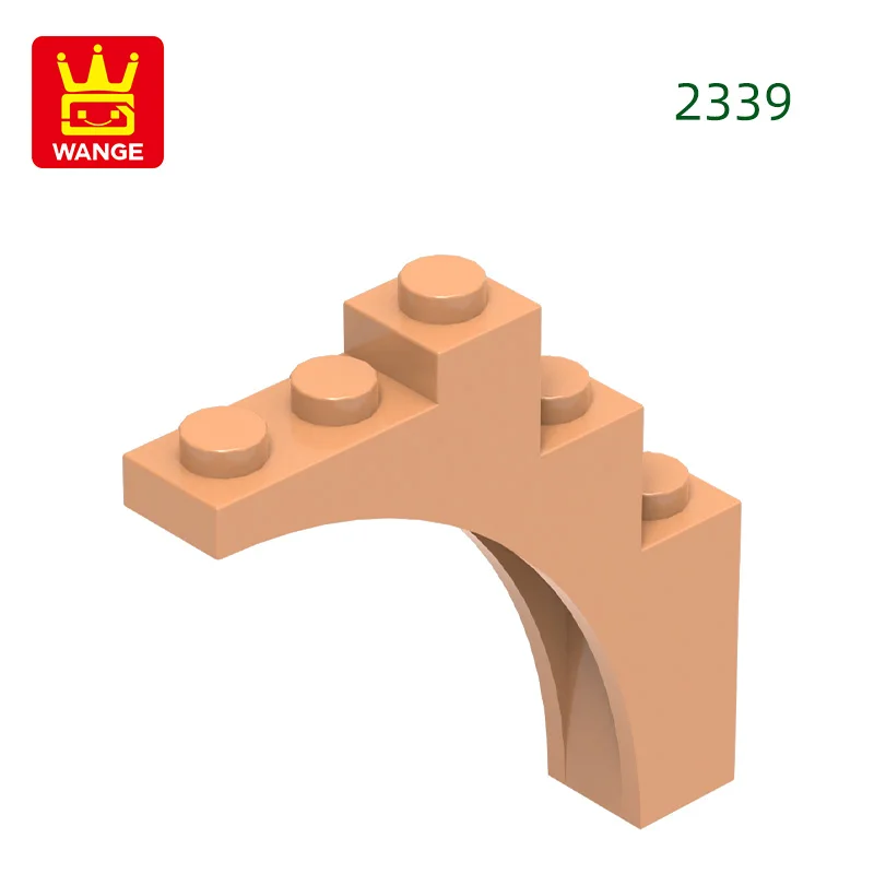 Wange 2339 100g/43 stuks Boog 1 X 5 X4-Continu Boog Bulk Kleine Bouwstenen Assemblage Compatibele DIY Speelgoed Onderdelen Cadeaubox