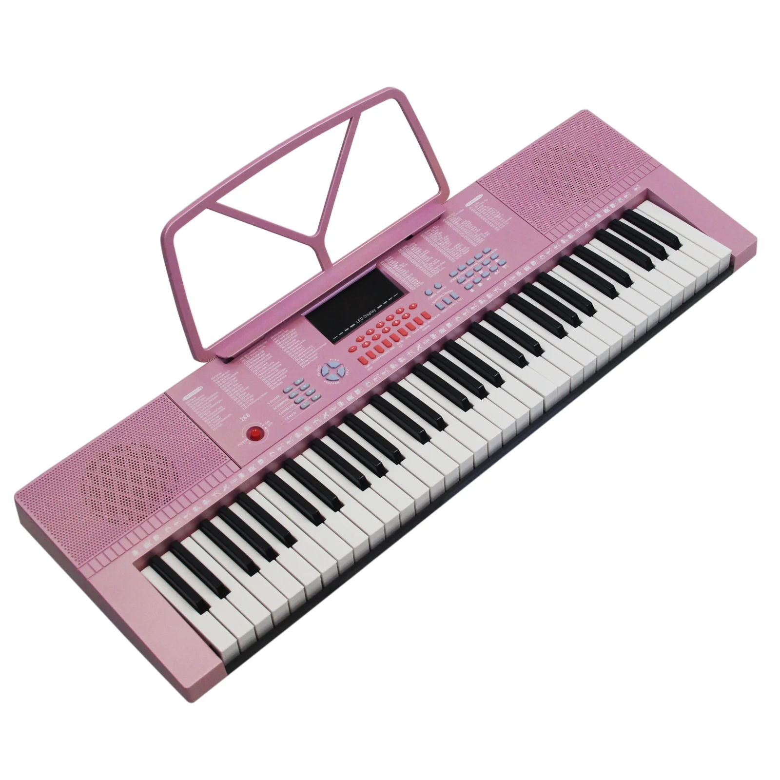 Portable 61-key Electronic Organ, Desktop Keyboard, Environmentally Friendly Plastic Upright Children's Digital Piano
