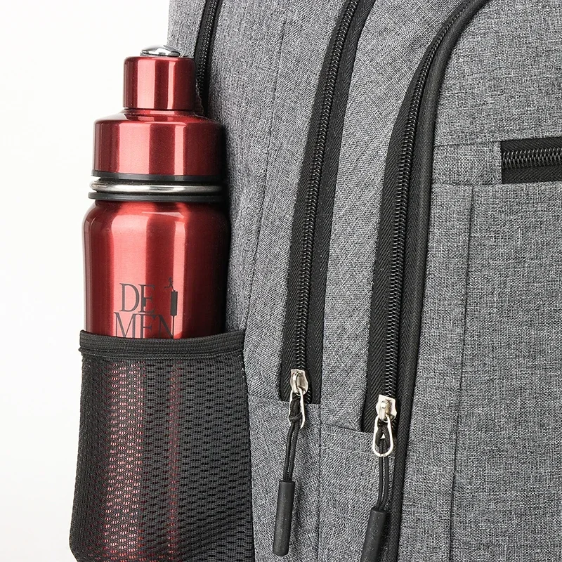 حقيبة ظهر ذات سعة كبيرة، حقيبة كمبيوتر للطلاب والنساء، متعددة الجيوب مقاومة للماء ومقاومة للاهتراء، حقيبة ظهر للتنقل، Chr