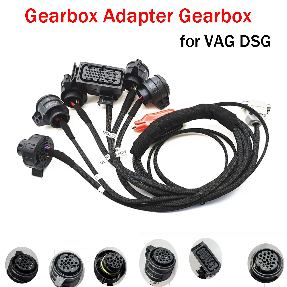 

New For VAG DSG Gearbox Adapter Cables for VAG DSG for VL381 VL300 DQ500 DL501 DQ250 DQ200 Work with ECU FLASH Read & Write