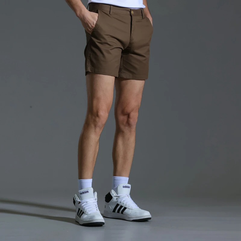 2024 New Arrival Man Casual Summer Stretch Slim Shorts Sky Blue Color