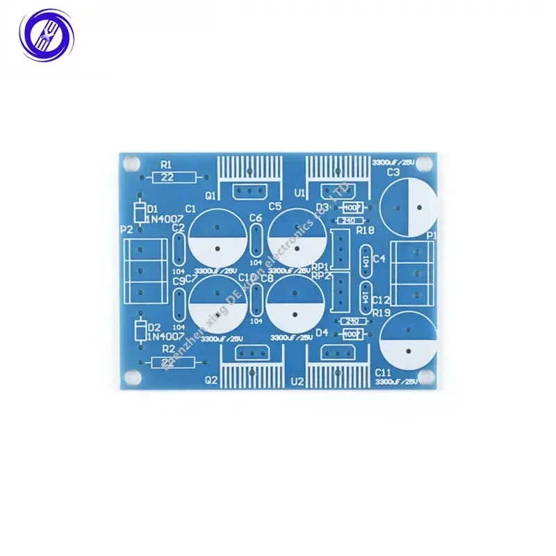 DIY LM317/LM337 Kit Power Module Verstelbare Spanningsregelaar Schakelaar Resetbare Zekering Elektrolytische Condensator Board DC1.25-37V