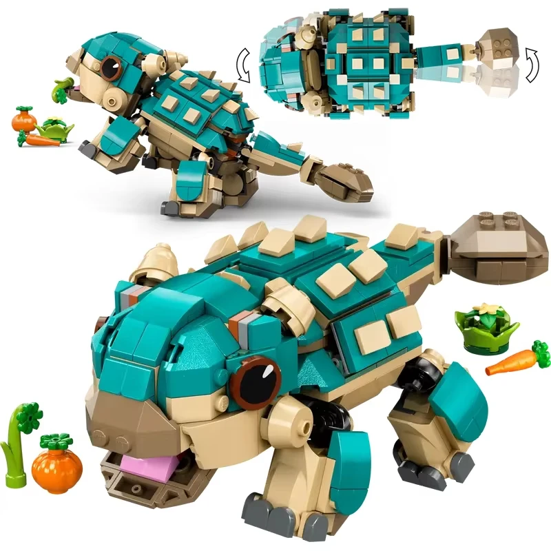 

Compatible MOC Sets Dinosaur World Series Building Blocks Baby Bumpy: Ankylosaurus Children's Park Toys Assembling Gift 76962