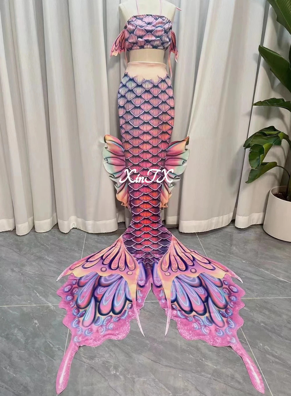 2023 Big Mermaid Tail Adult Swimming Cosplay Party Show Costume Swimsuit Outfit For Women Xmas Gift Swimsuit Diving Course