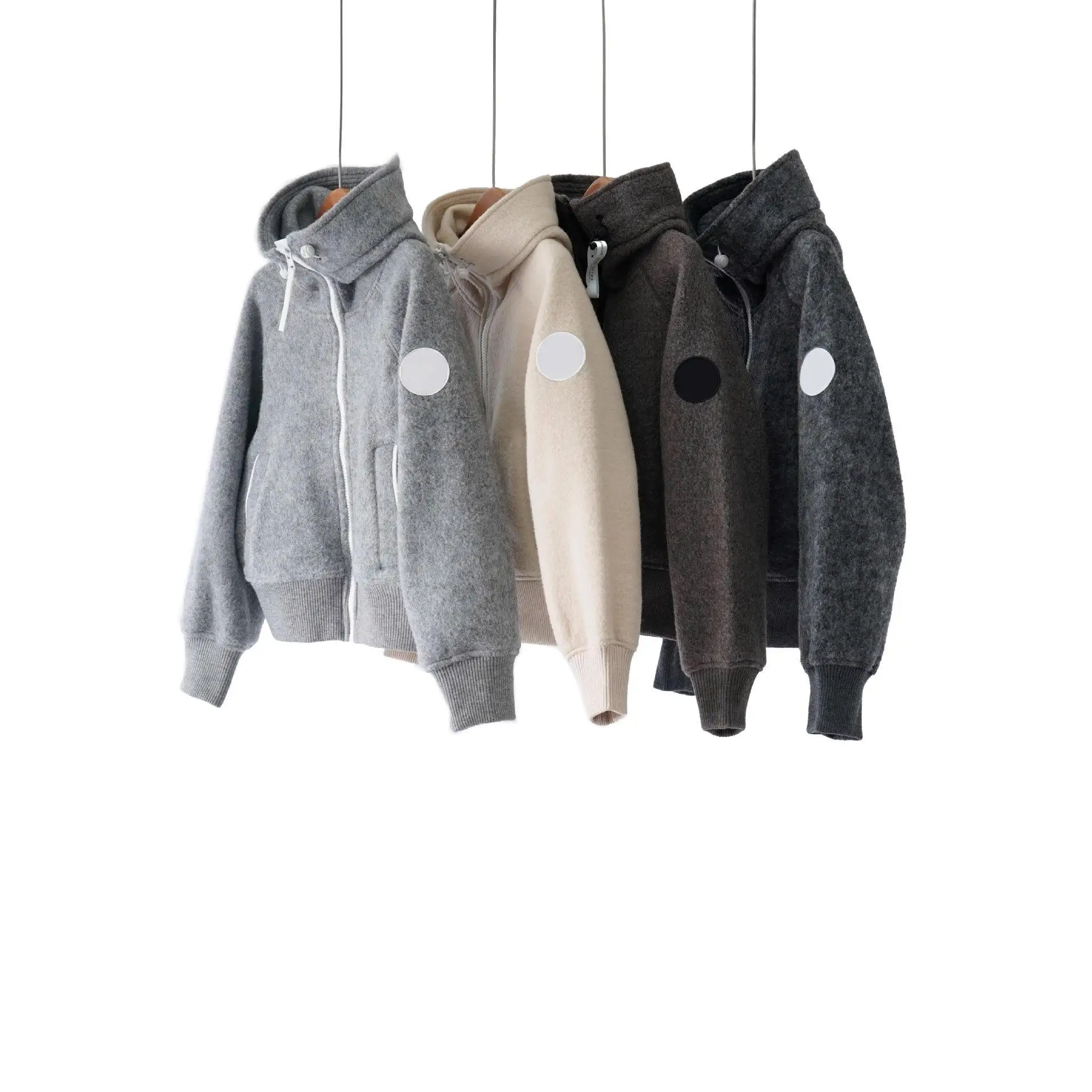 

Thiened Double-sided Woolen Fce Jaet Lamb Warmth Outerwear Spring 2026 New Sle Long Sve Color Commute Sle