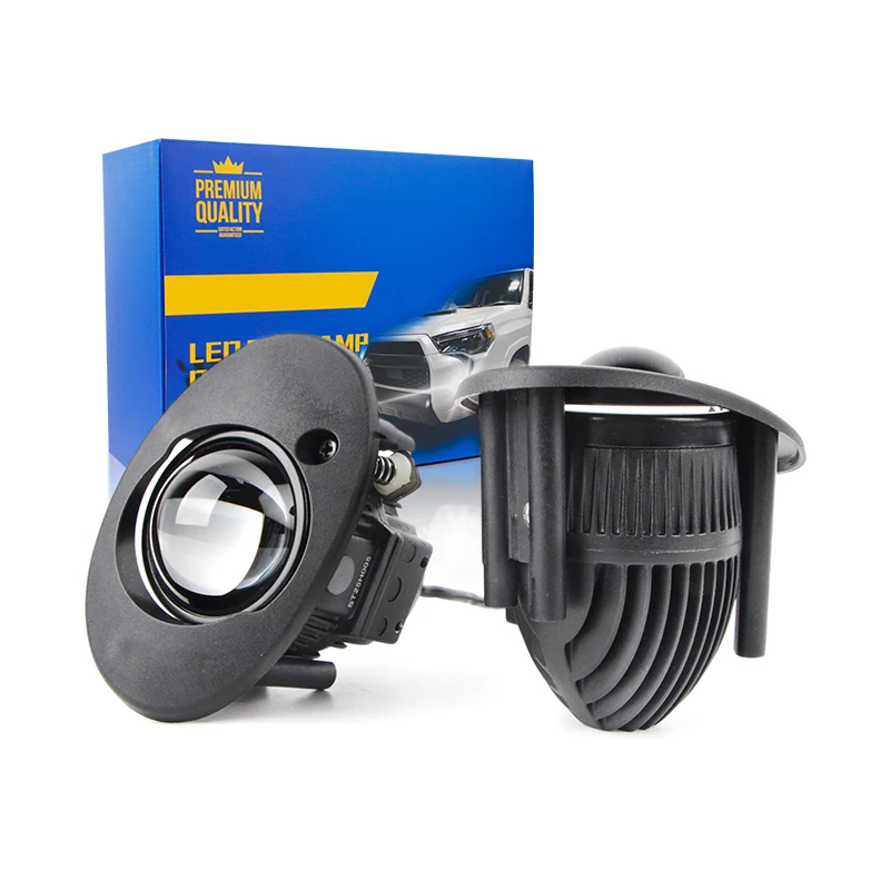 

2,0-дюймовая мини-туманная фара Bi Led с линзой проектора 12 В 75 Вт Супер яркая автомобильная фара дальнего ближнего света трехцветная для противотуманных фар Honda 2.0