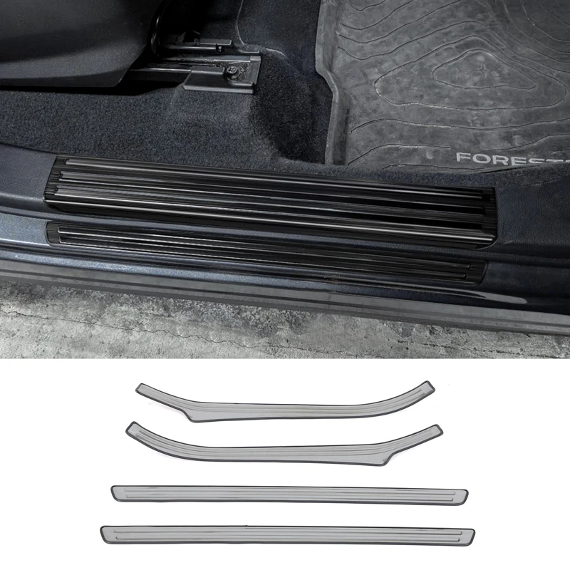 

Для Subaru Forester 2025-2026 + автомобильный внешний порог, декоративная полоса из нержавеющей стали, черные матовые автомобильные аксессуары