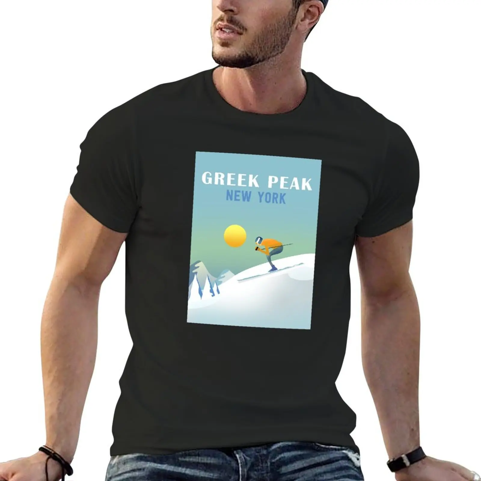 

Greek Peak New York T-Shirt clothes oversized football t shirt vintage clothes mens big and tall t shirts
